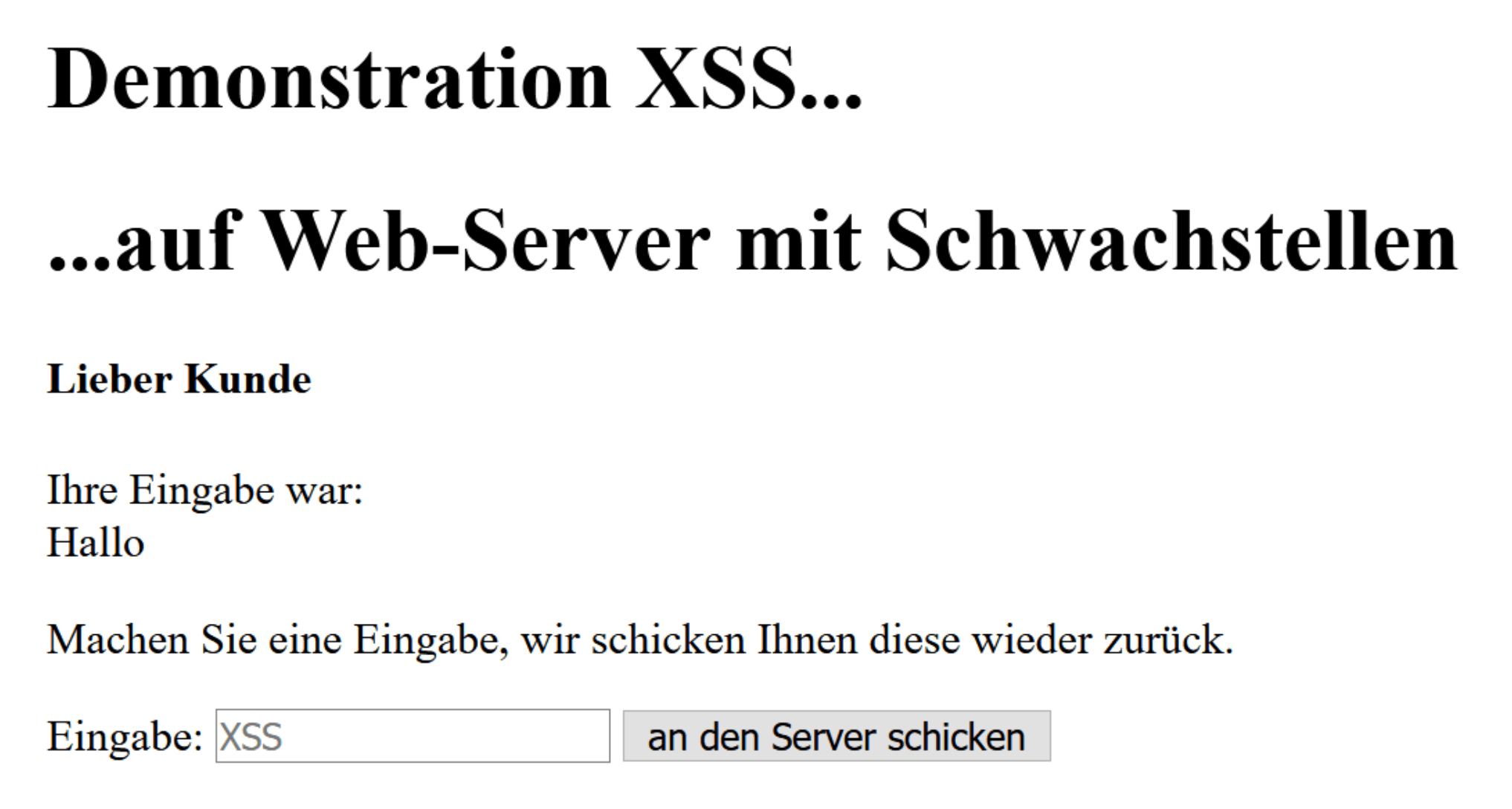 xss